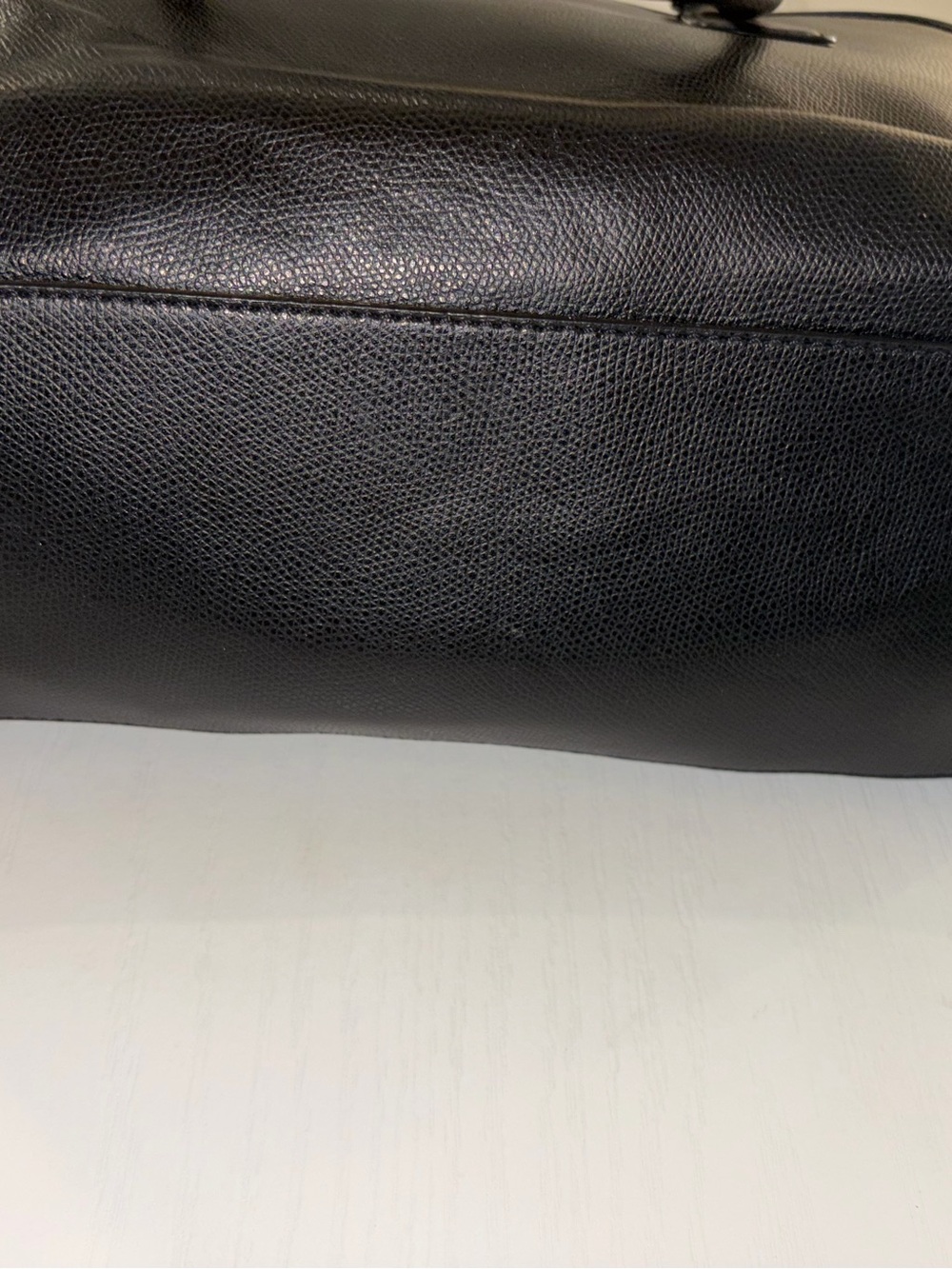 Michael Kors Black Leather Satchel with Gold Hardware - Picture 5 of 14